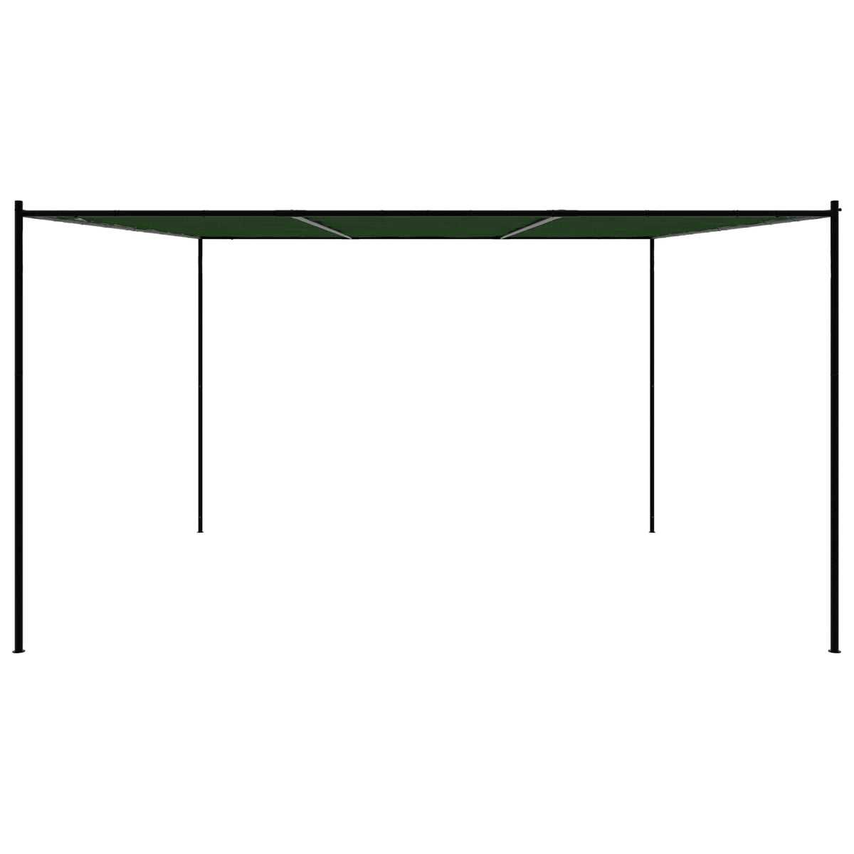 Gazebo 4 x 3.98 x 2.67 m Green Polyester and Steel