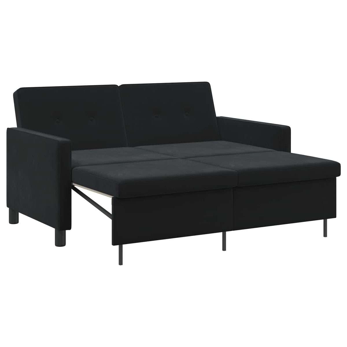 Sofa Bed Black Fabric