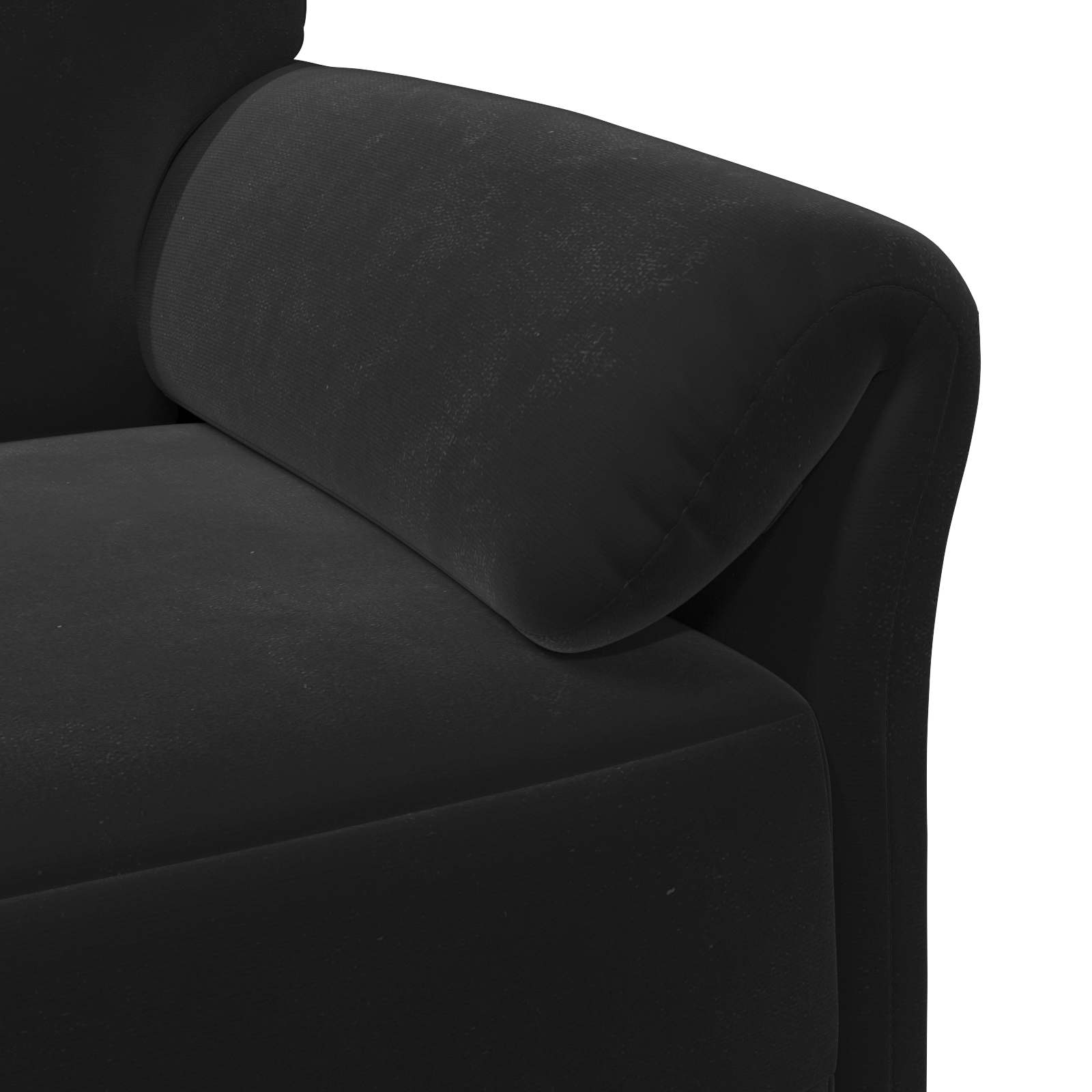 Sofa Set 2 pcs Black Velvet