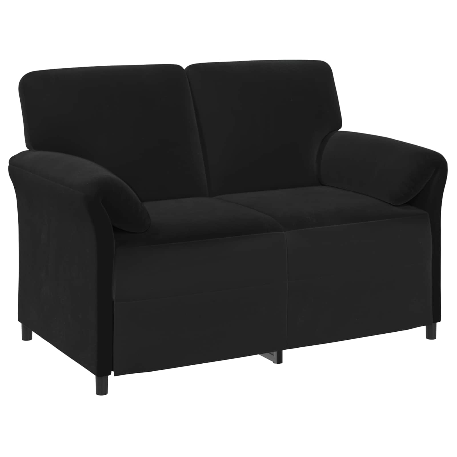 Sofa Set 2 pcs Black Velvet