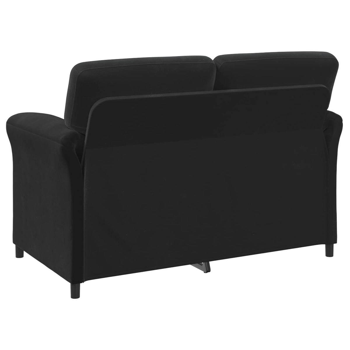 Sofa Set 2 pcs Black Velvet