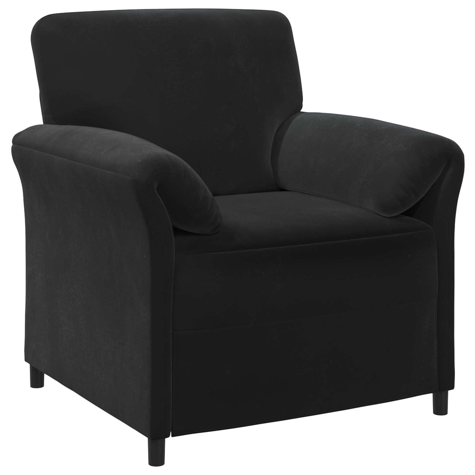 Sofa Set 2 pcs Black Velvet