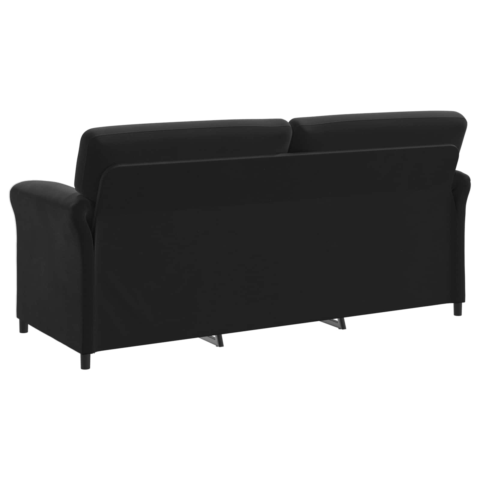 Sofa Set 2 pcs Black Velvet