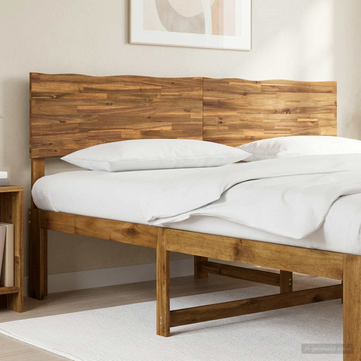 Live Edge Headboard ROSTOCK Natural 180 cm Solid Acacia Wood