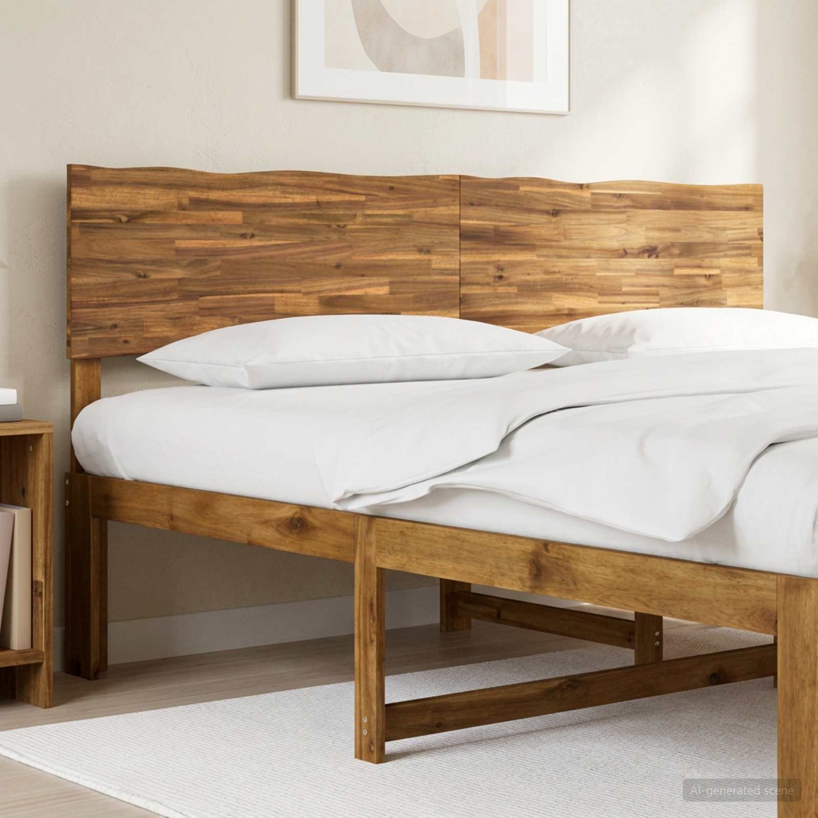 Live Edge Headboard ROSTOCK Natural 180 cm Solid Acacia Wood