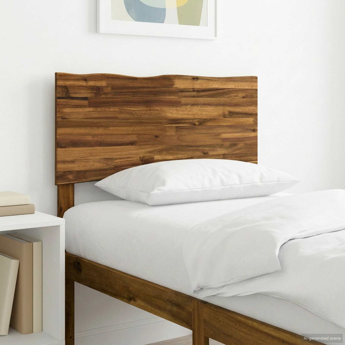 Live Edge Headboard ROSTOCK Natural 90 cm Solid Acacia Wood