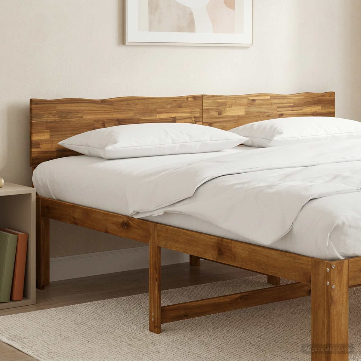 Live Edge Headboard ROSTOCK Natural 180 cm Solid Acacia Wood