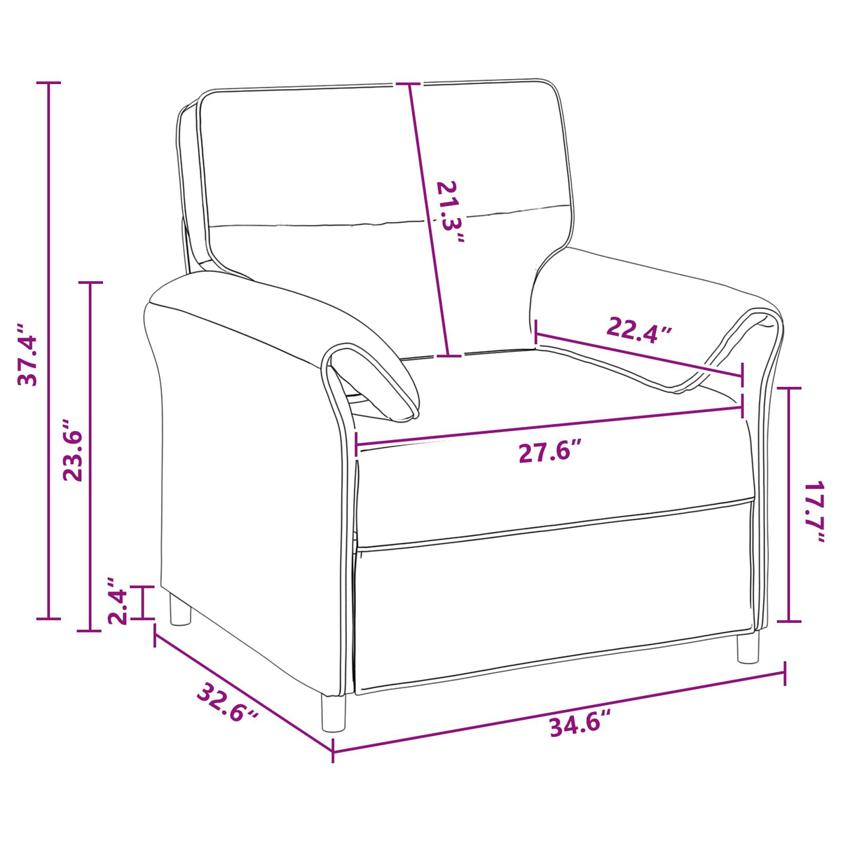 Sofa 100% polyester metal frame MDF, Plywood