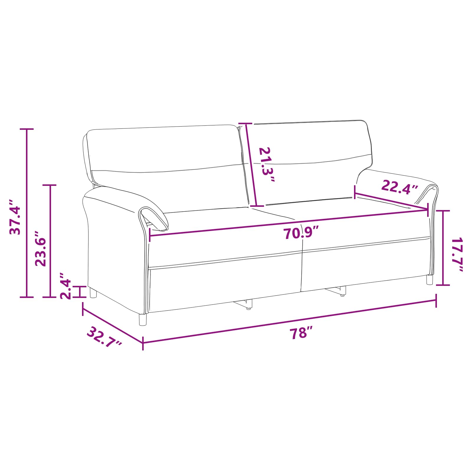 Sofa 100% polyester metal frame MDF, Plywood