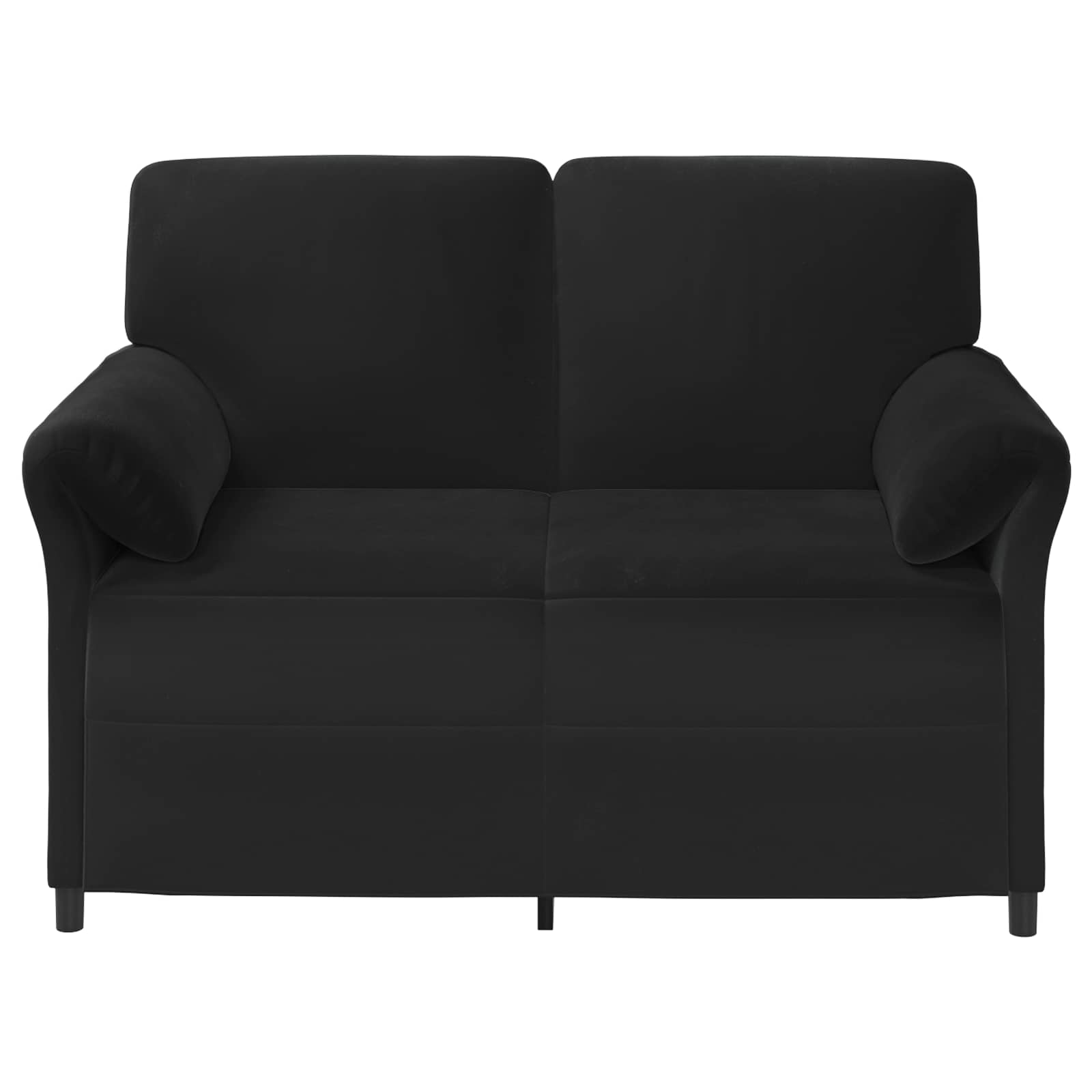 2-Seater Sofa Black 138 x 83 x 95 cm Velvet