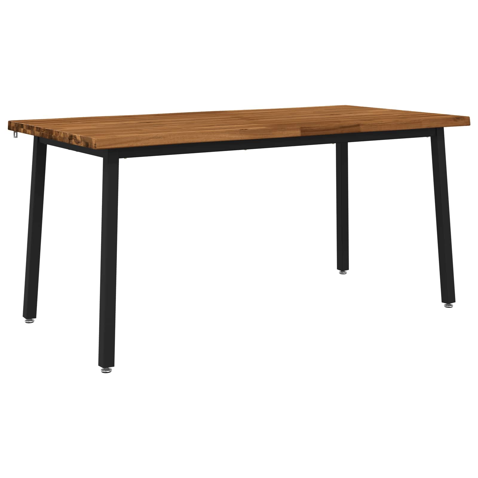 live edge dining table 160 x 70 x 75 cm Solid Acacia Wood