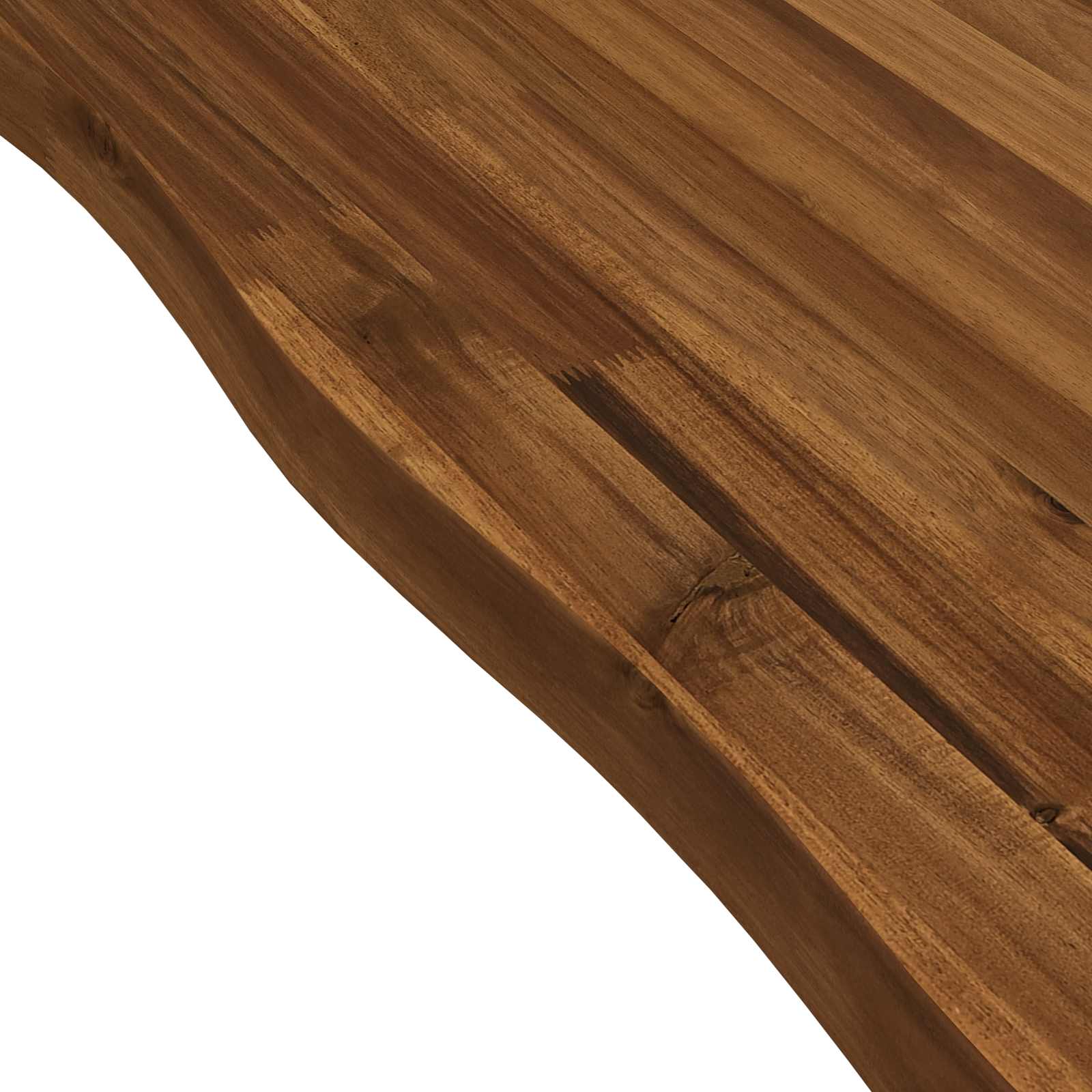live edge dining table 160 x 80 x 75 cm Solid Acacia Wood