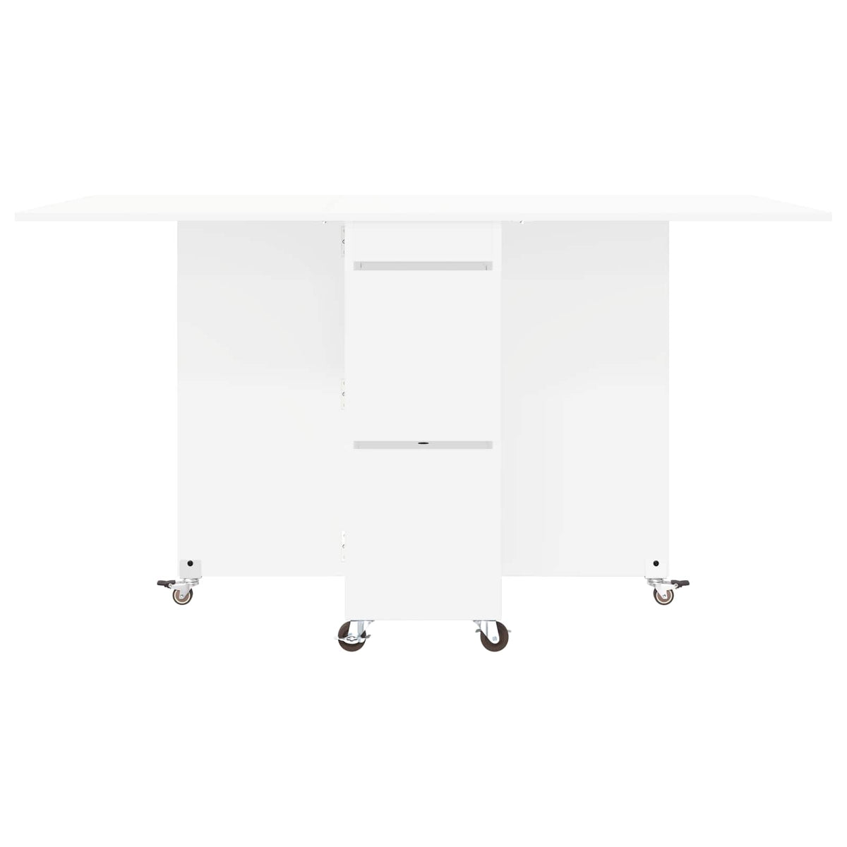 Dinning Table 2 pcs 140 x 80 x 77 cm Engineered Wood White