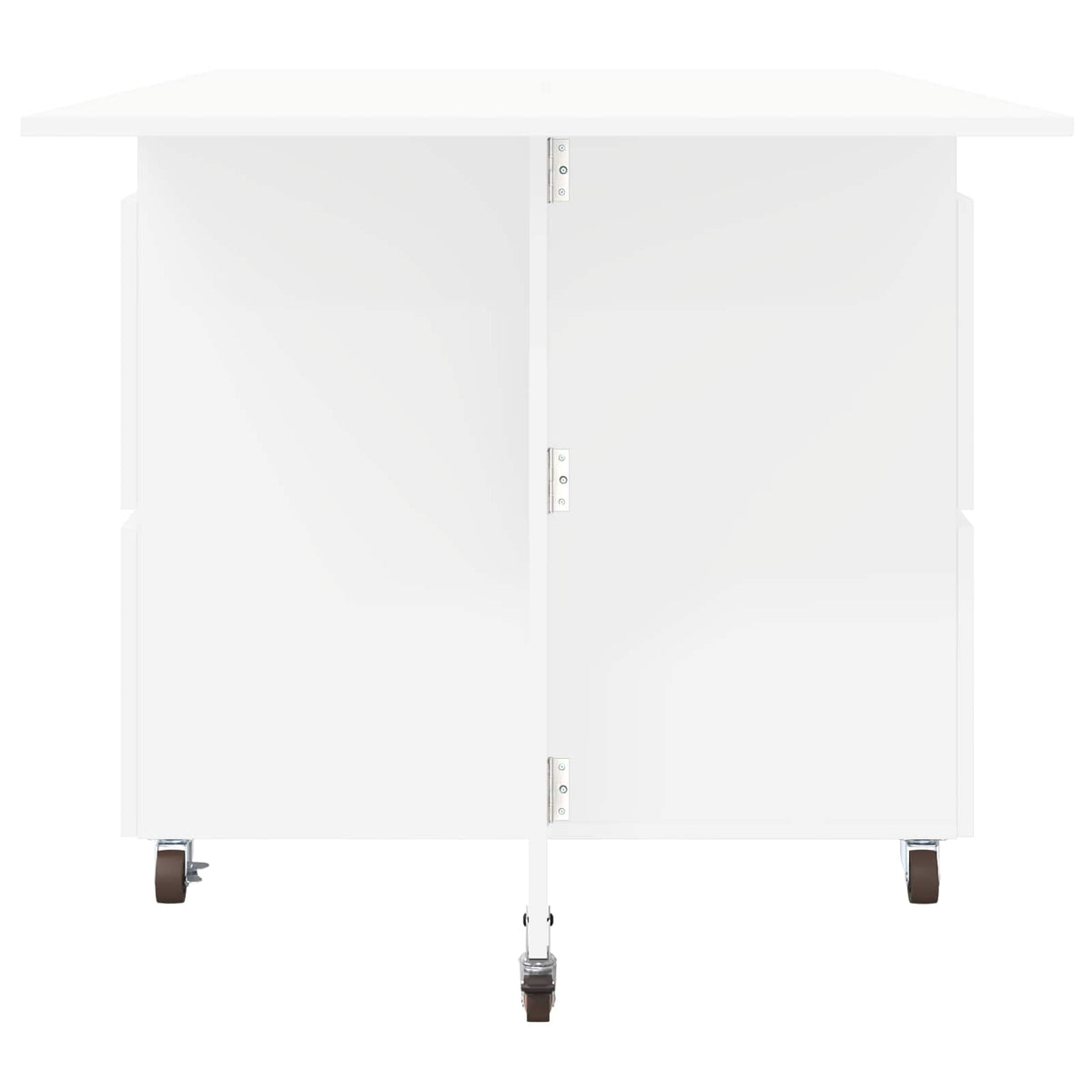 Dinning Table 2 pcs 140 x 80 x 77 cm Engineered Wood White