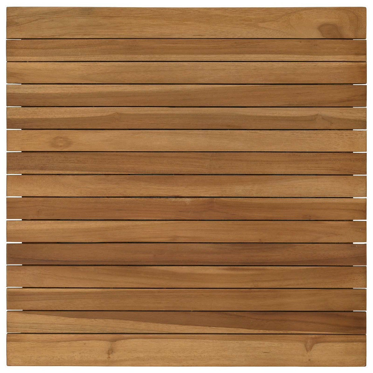 Table Top 60 x 60 x 3.5 cm Square Solid Teak Wood Natural