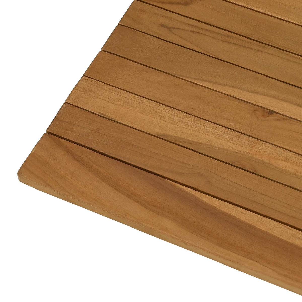 Table Top 70 x 70 x 3.5 cm Square Solid Teak Wood Natural