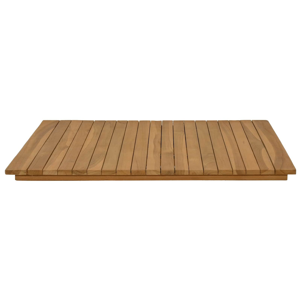 Table Top 70 x 70 x 3.5 cm Square Solid Teak Wood Natural