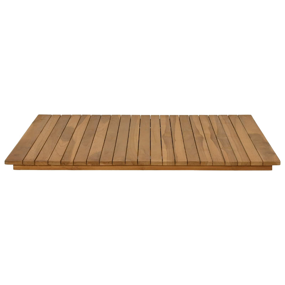 Table Top 80 x 80 x 3.5 cm Square Solid Teak Wood Natural