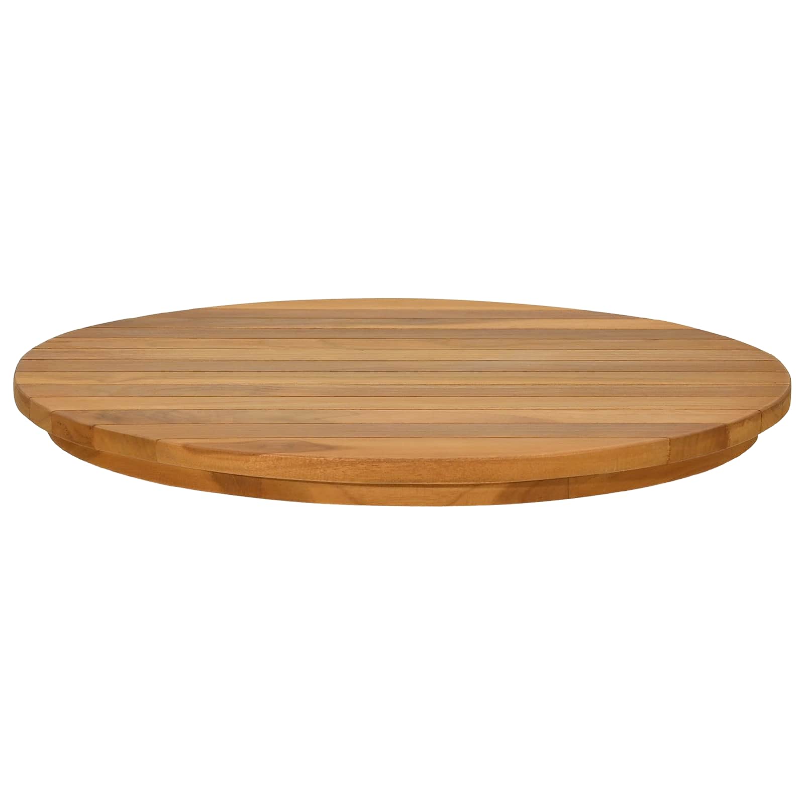 Table Top Ø 50 x 3.5 Round Solid Teak Wood Natural