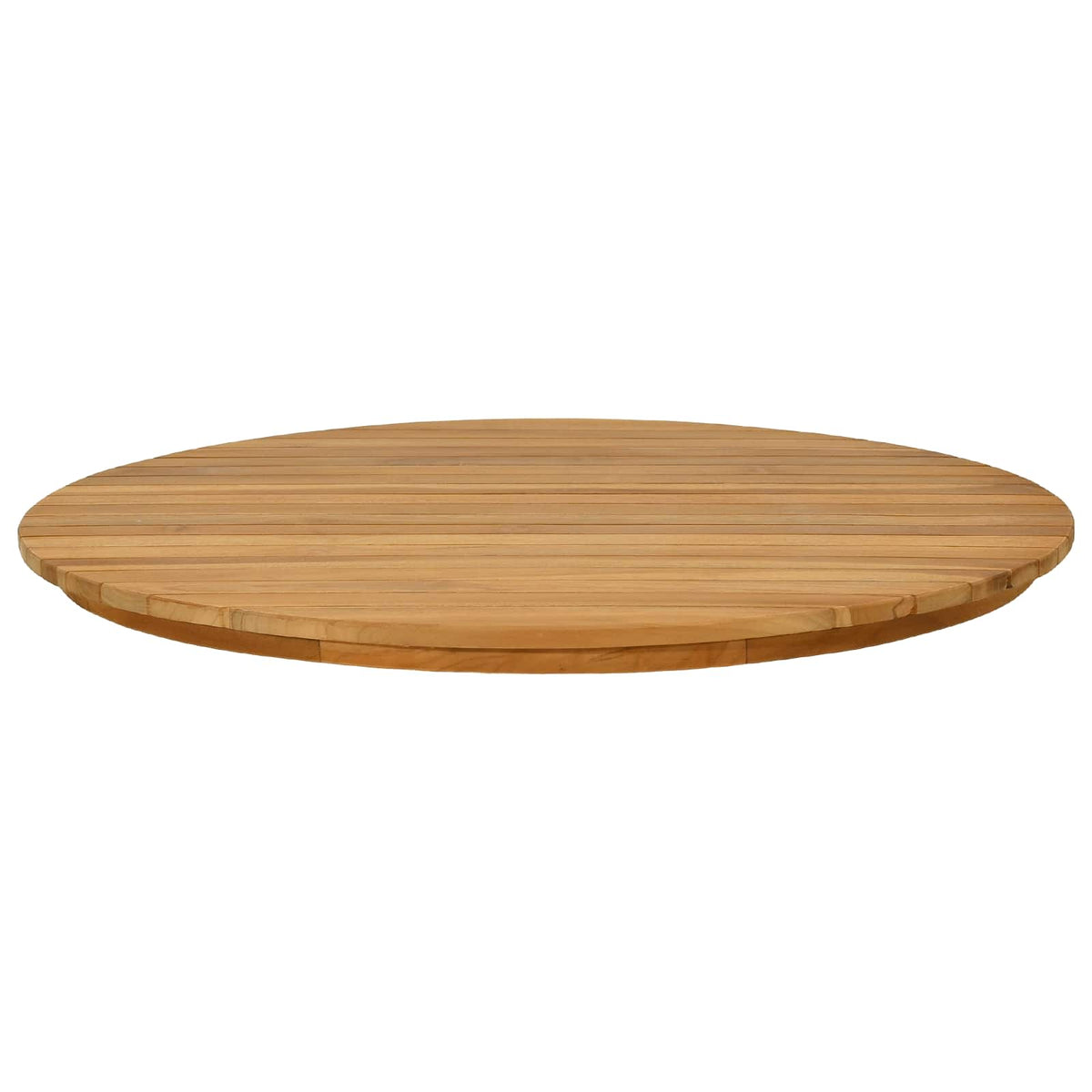 Table Top Ø 70 x 3.5 Round Solid Teak Wood Natural