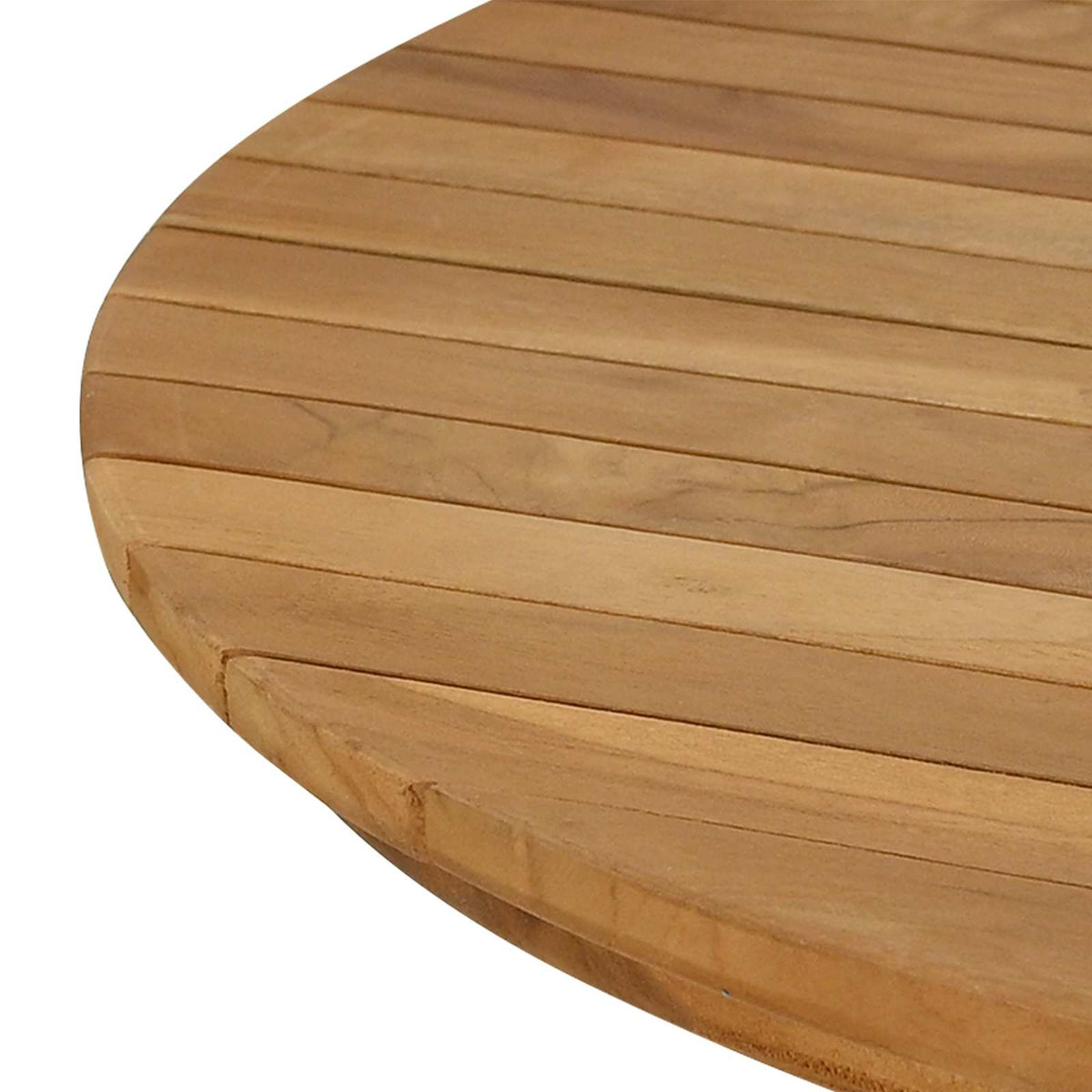 Table Top Ø 80 x 3.5 Round Solid Teak Wood Natural