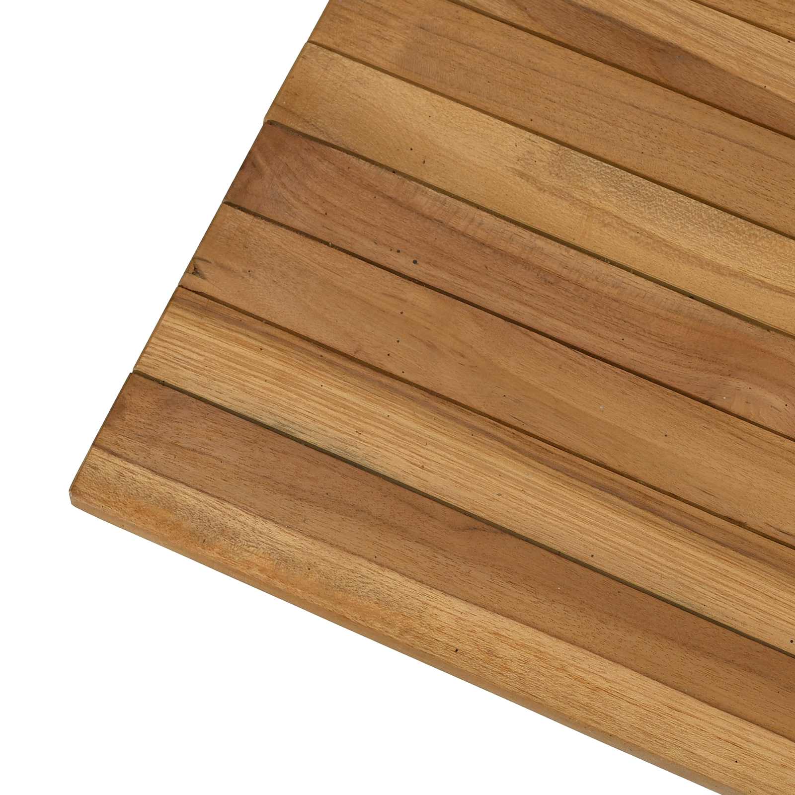 Table Top 120 x 70 x 3.5 cm Rectangular Solid Teak Wood Natural