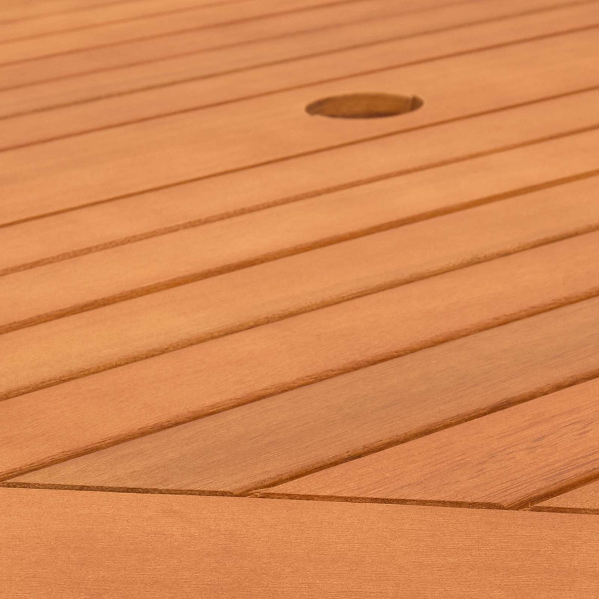 Outdoor Furniture Set 5 pcs Natural Solid Eucalyptus Wood