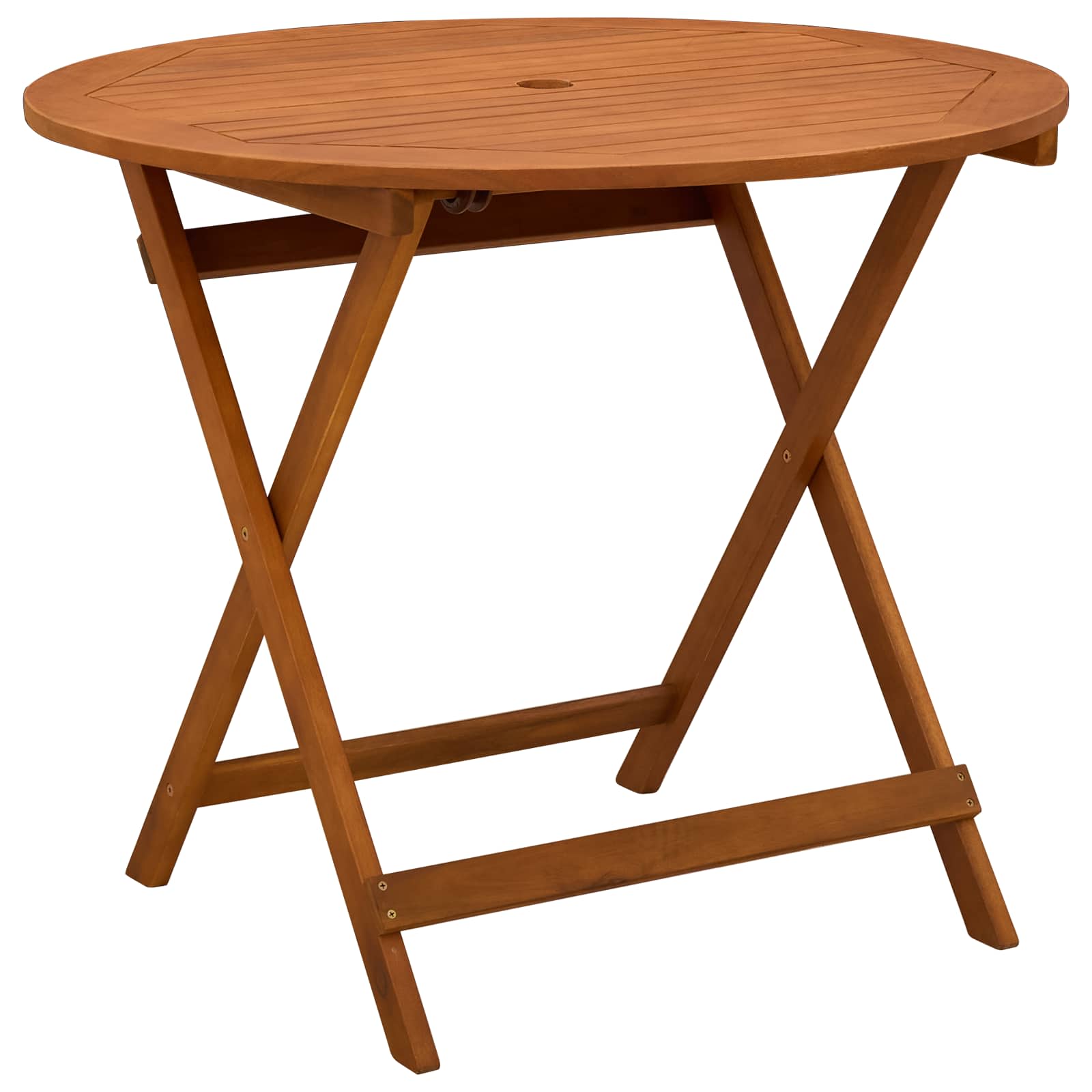 Outdoor Furniture Set 5 pcs Natural Solid Eucalyptus Wood
