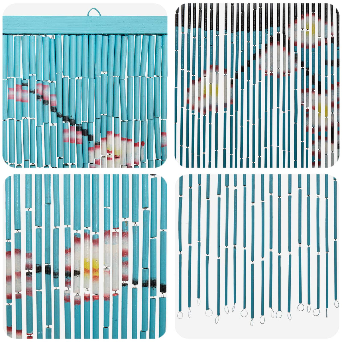Insect Door Curtain Multicolor 200 x 90 cm Bamboo