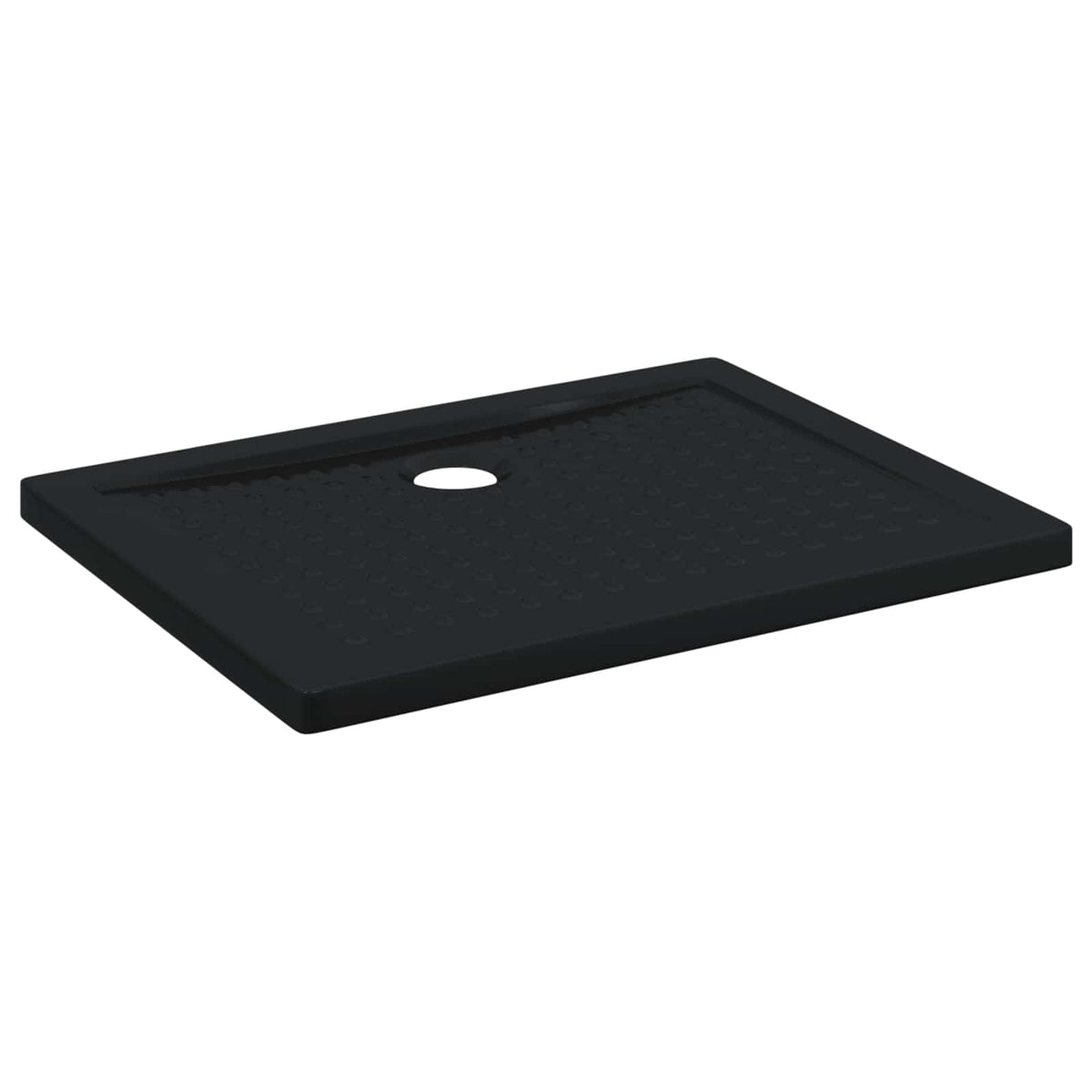 Shower Base Tray with Dots 90 x 70 x 4 cm ABS Black