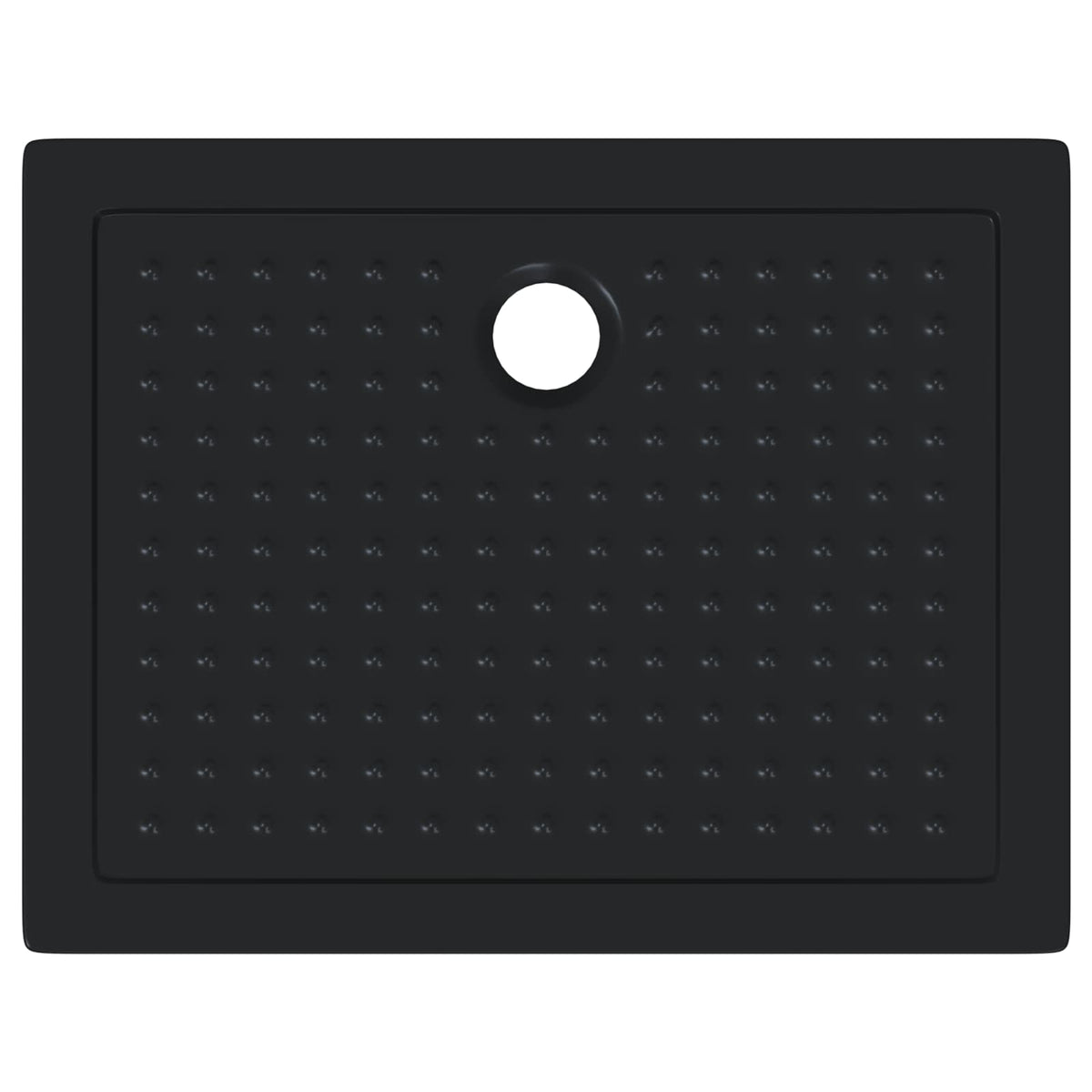 Shower Base Tray with Dots 90 x 70 x 4 cm ABS Black