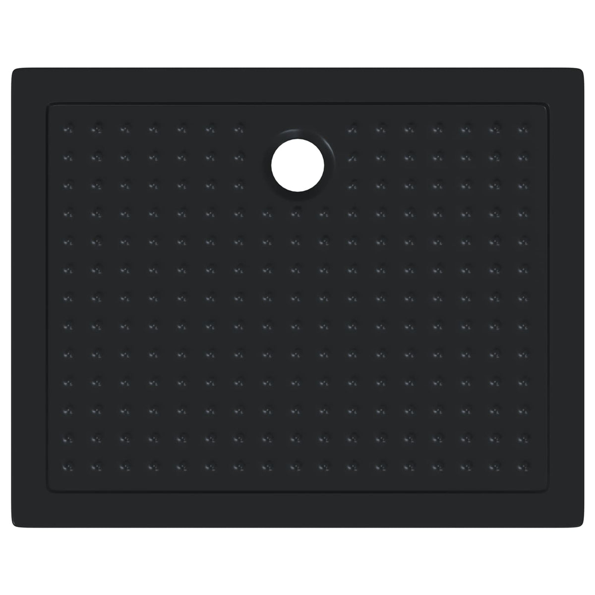 Shower Base Tray with Dots 100 x 80 x 4 cm ABS Black