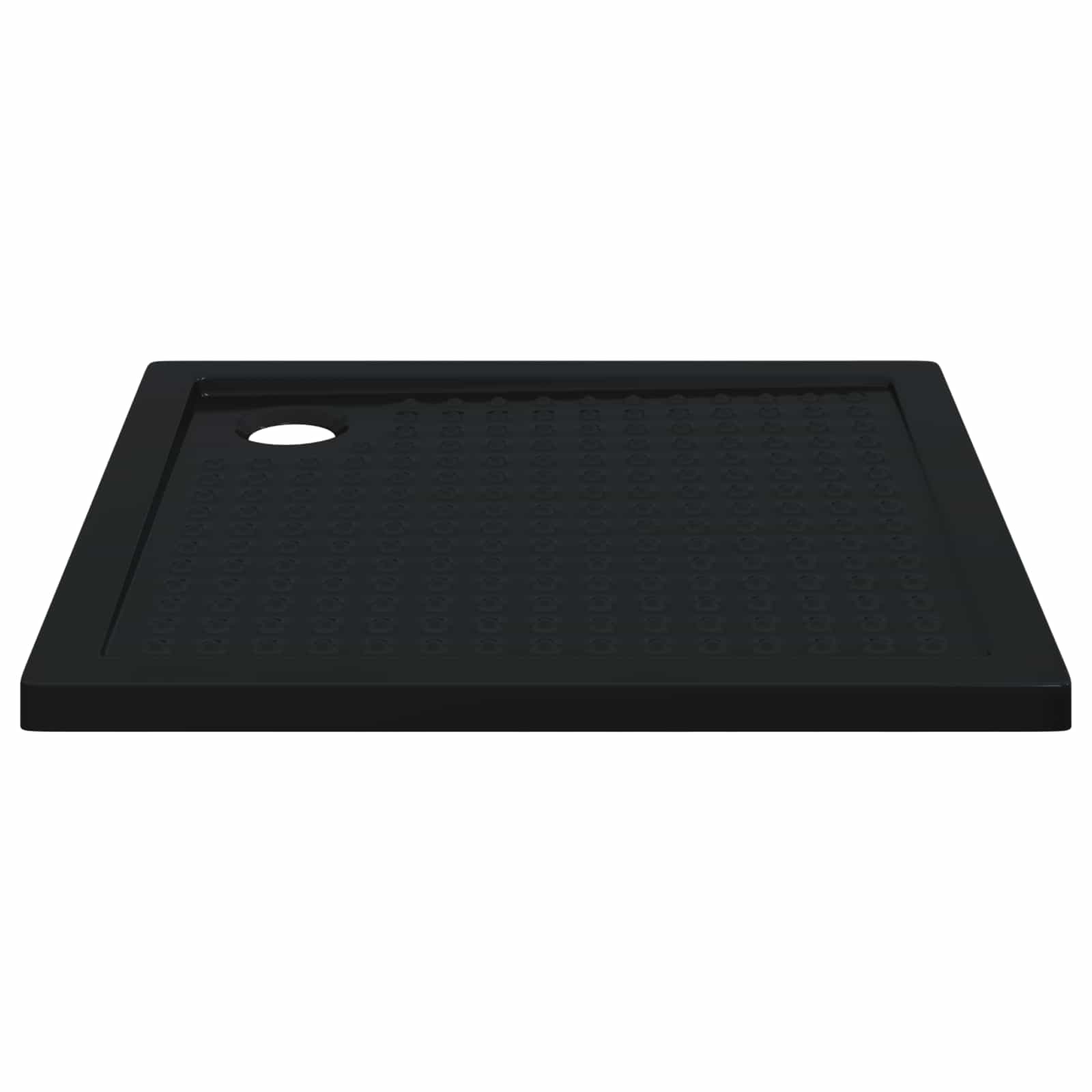 Shower Base Tray with Dots 90 x 90 x 4 cm ABS Black