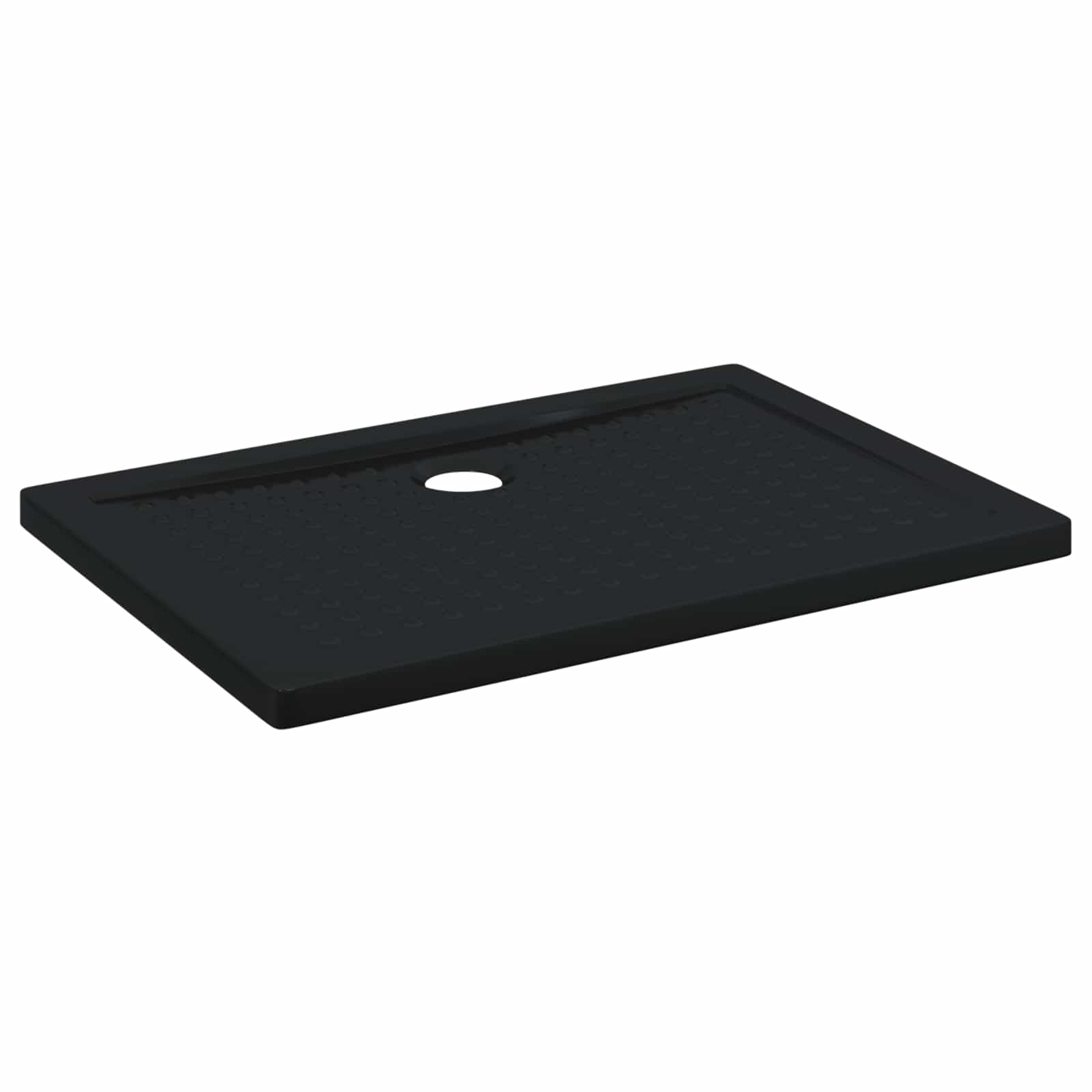 Shower Base Tray with Dots 100 x 70 x 4 cm ABS Black