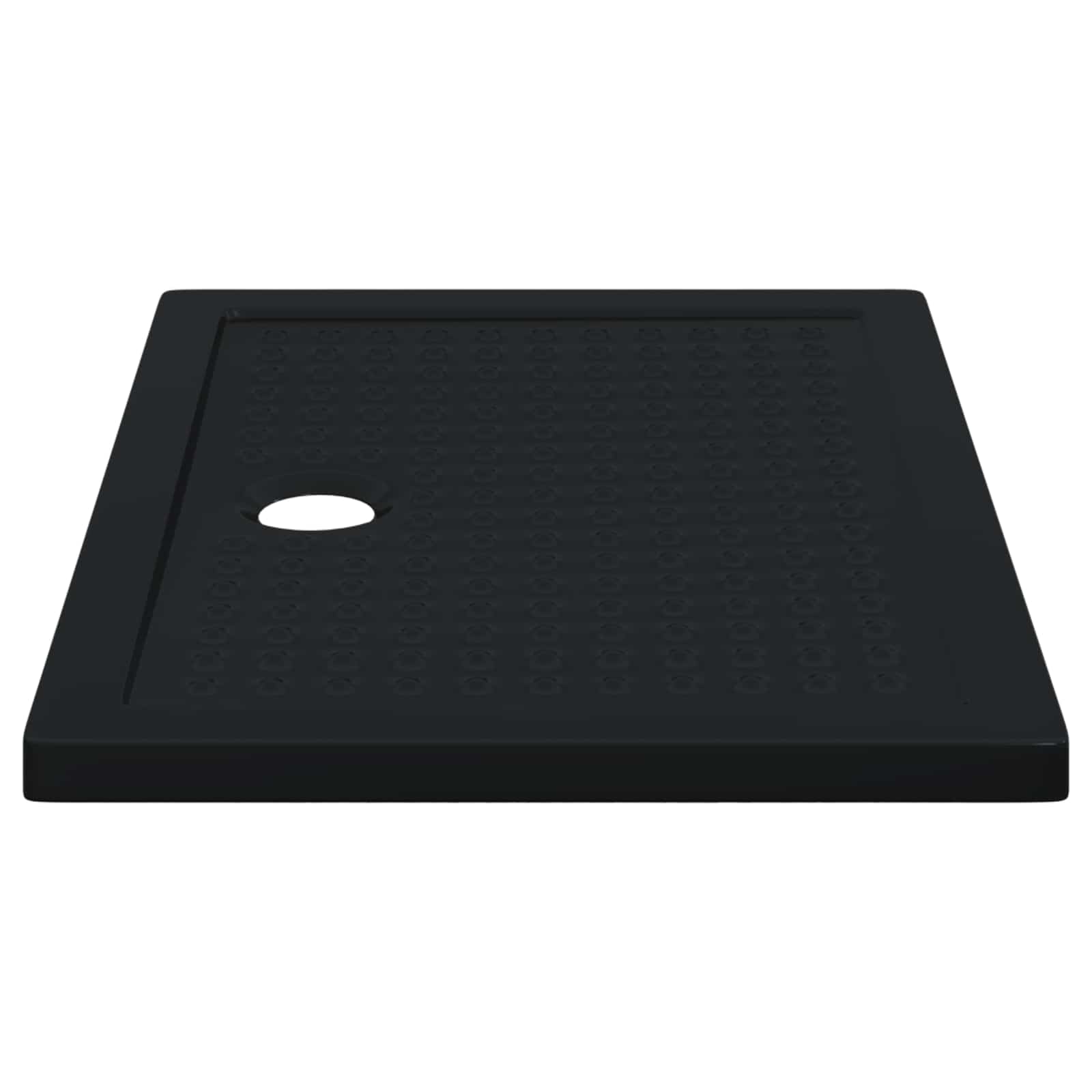 Shower Base Tray with Dots 100 x 70 x 4 cm ABS Black