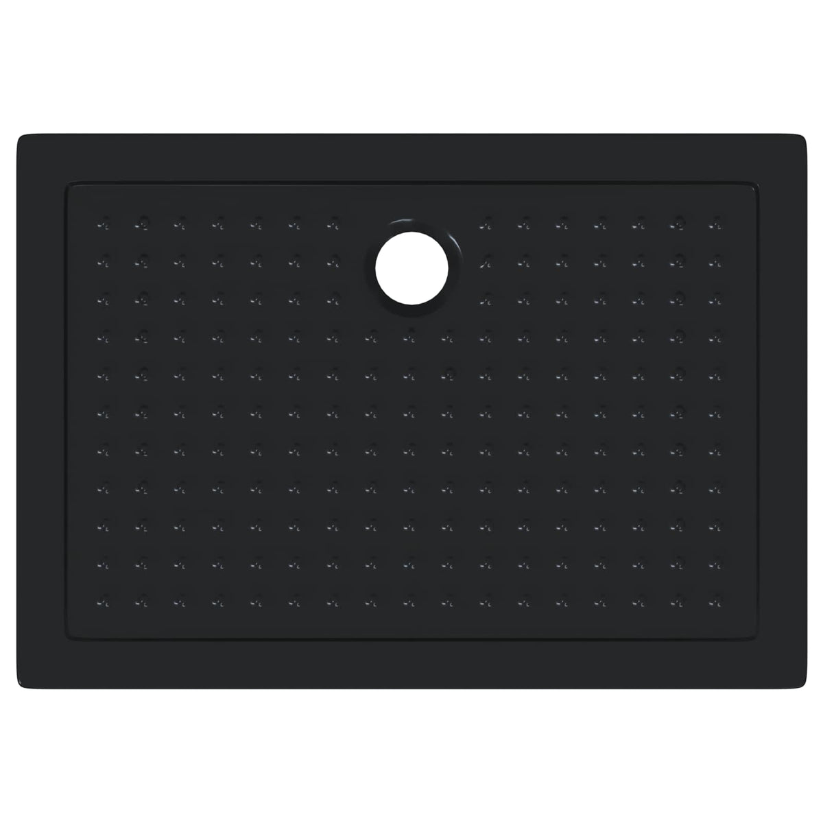 Shower Base Tray with Dots 100 x 70 x 4 cm ABS Black