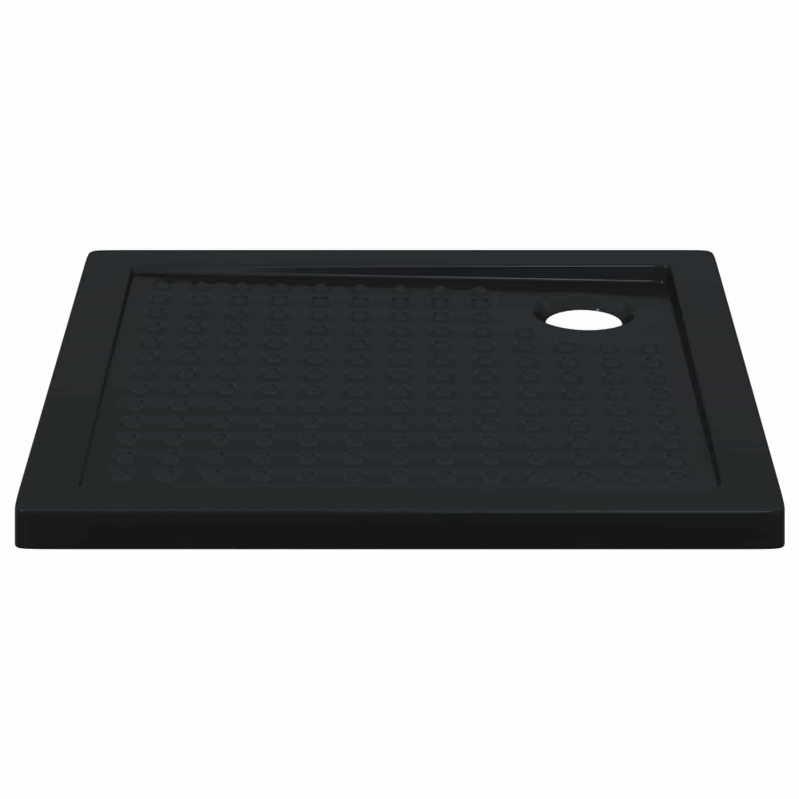 Shower Base Tray with Dots 80 x 80 x 4 cm ABS Black