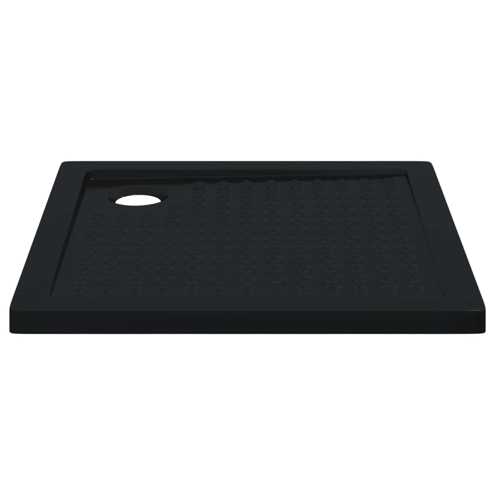 Shower Base Tray with Dots 80 x 80 x 4 cm ABS Black