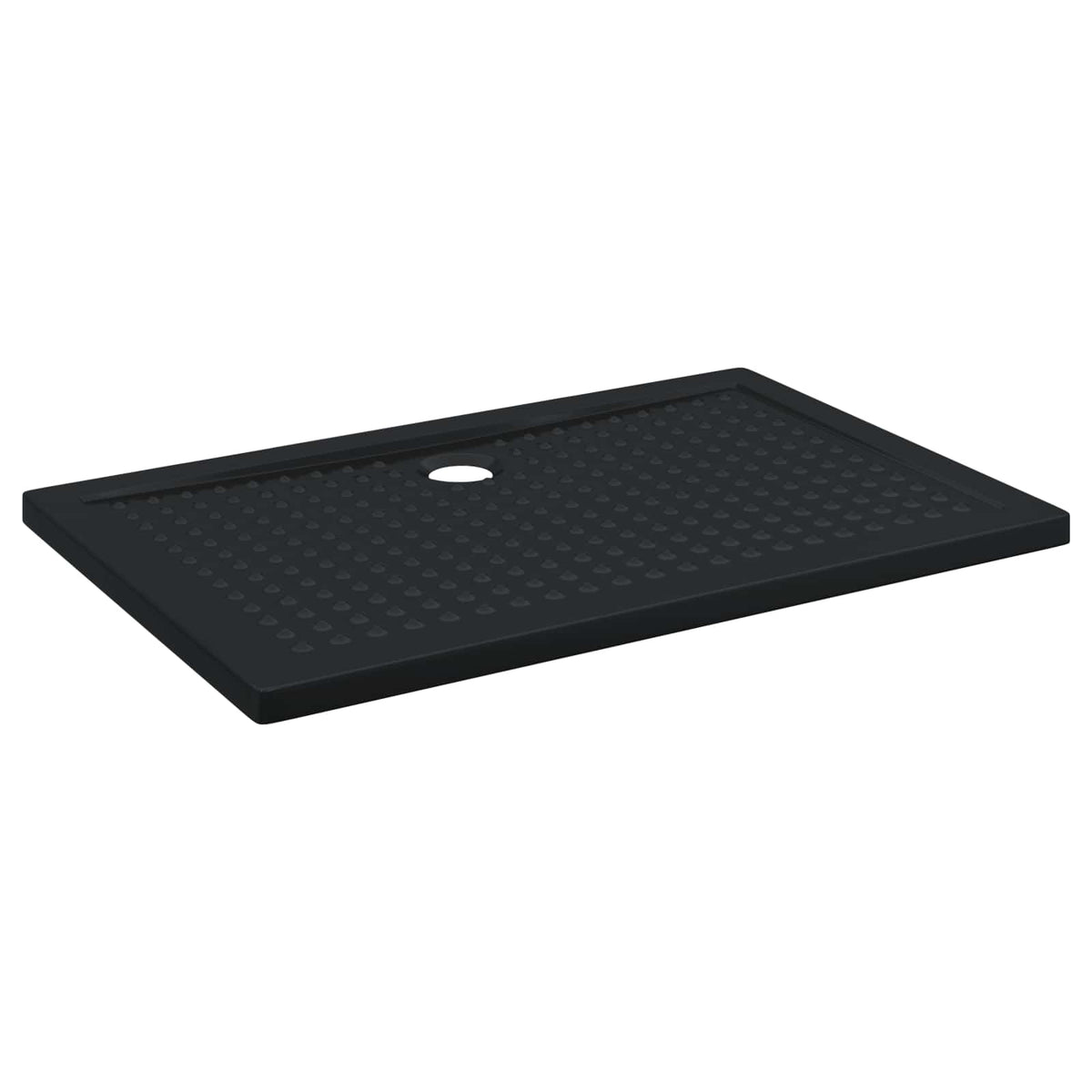Shower Base Tray with Dots 120 x 80 x 4 cm ABS Black
