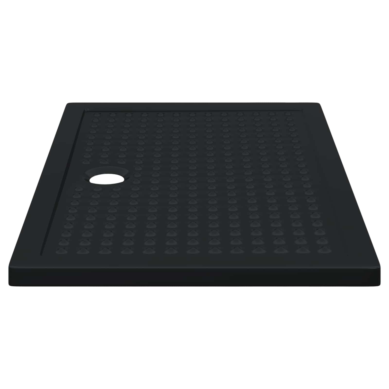 Shower Base Tray with Dots 120 x 80 x 4 cm ABS Black