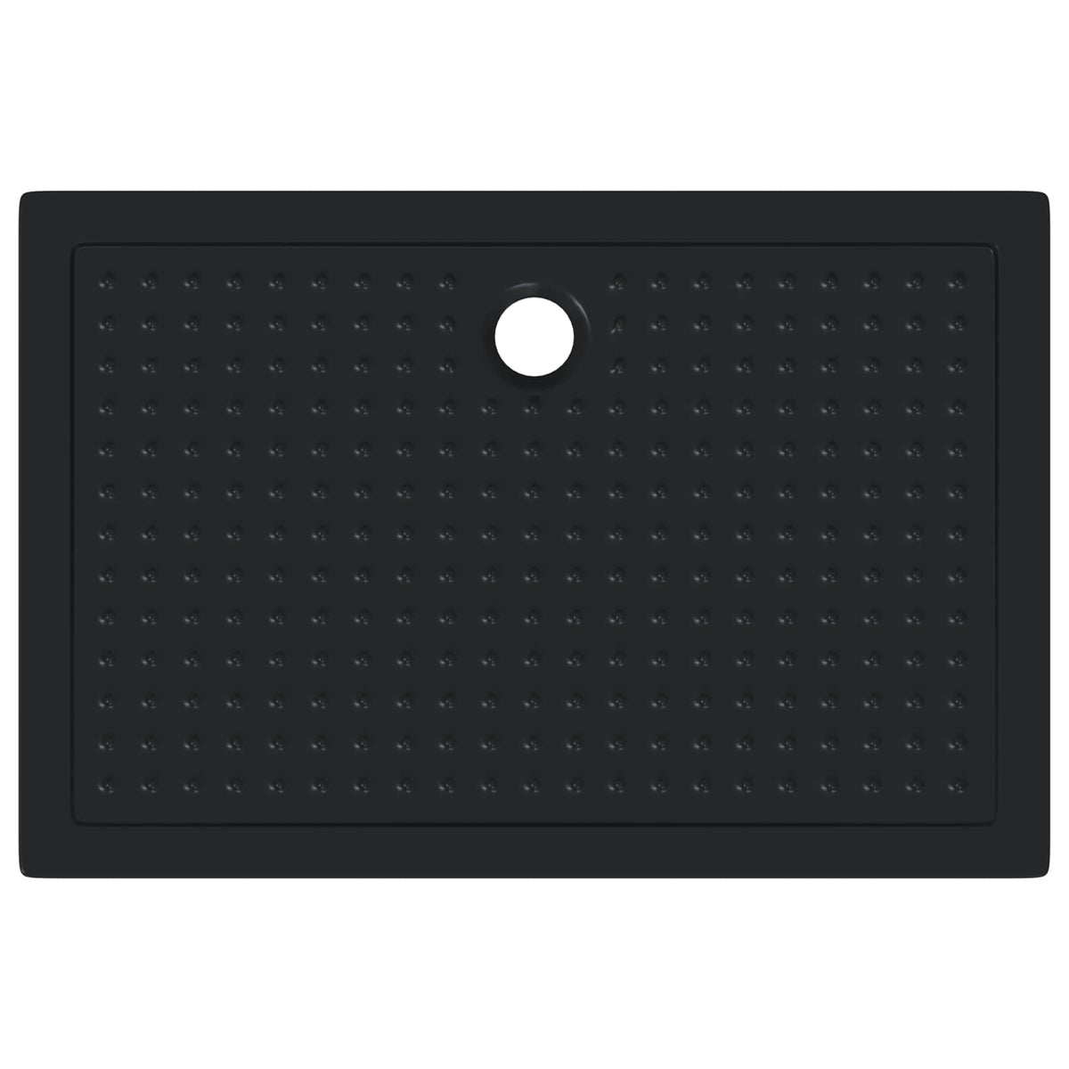 Shower Base Tray with Dots 120 x 80 x 4 cm ABS Black