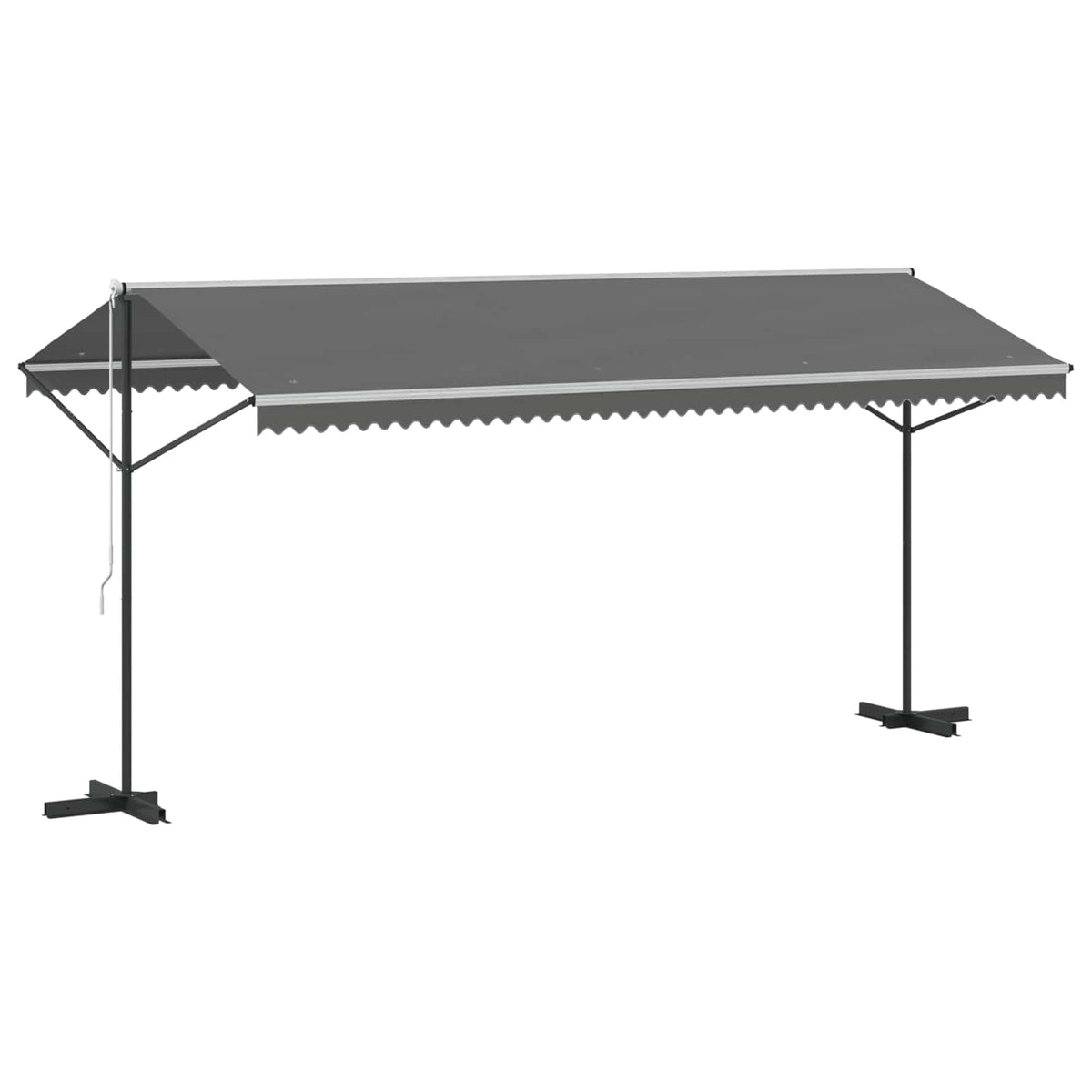 Free Standing Awning Grey 5 x 3 m Polyester