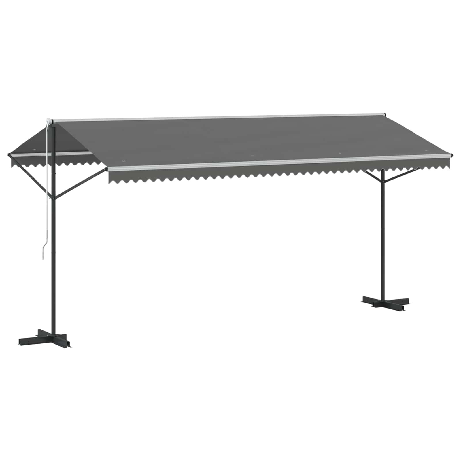 Free Standing Awning Grey 5 x 3 m Polyester