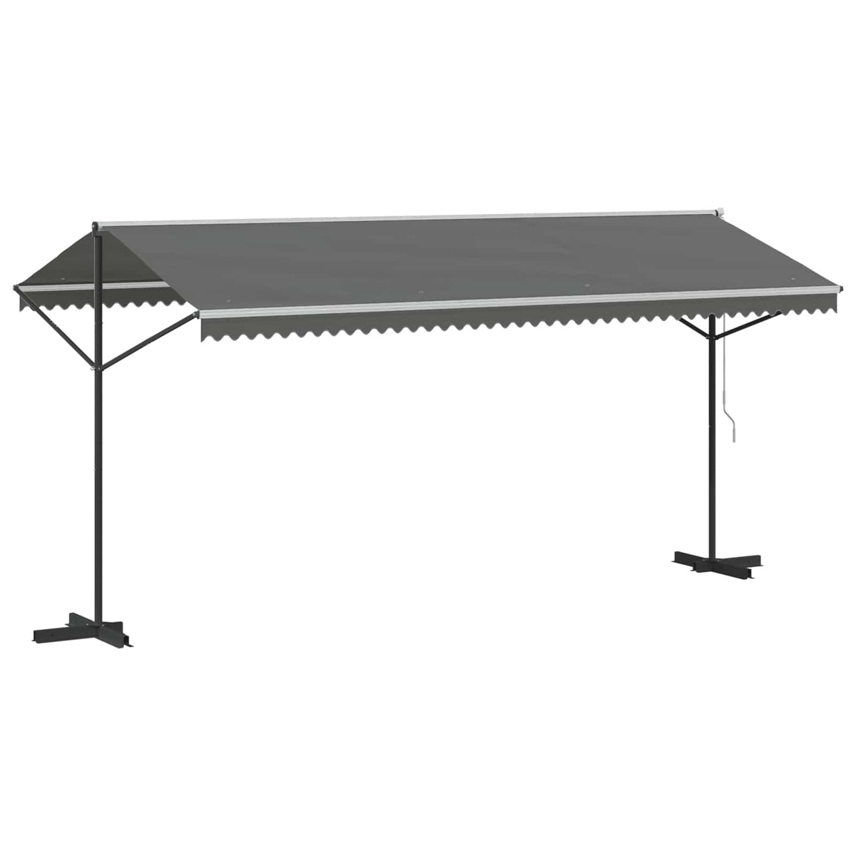 Free Standing Awning Grey 5 x 3 m Polyester
