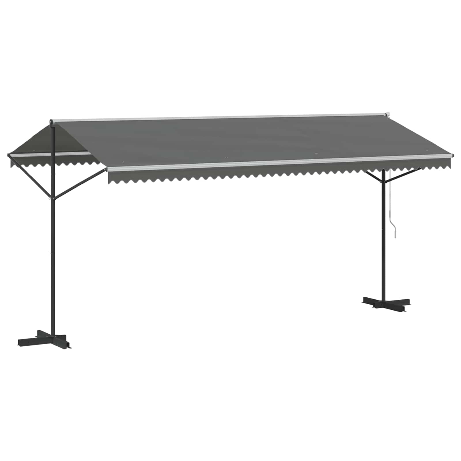Free Standing Awning Grey 5 x 3 m Polyester