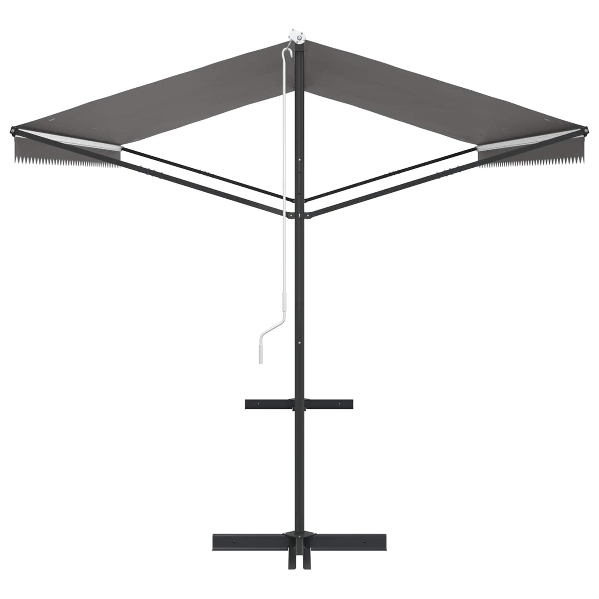 Free Standing Awning Grey 5 x 3 m Polyester
