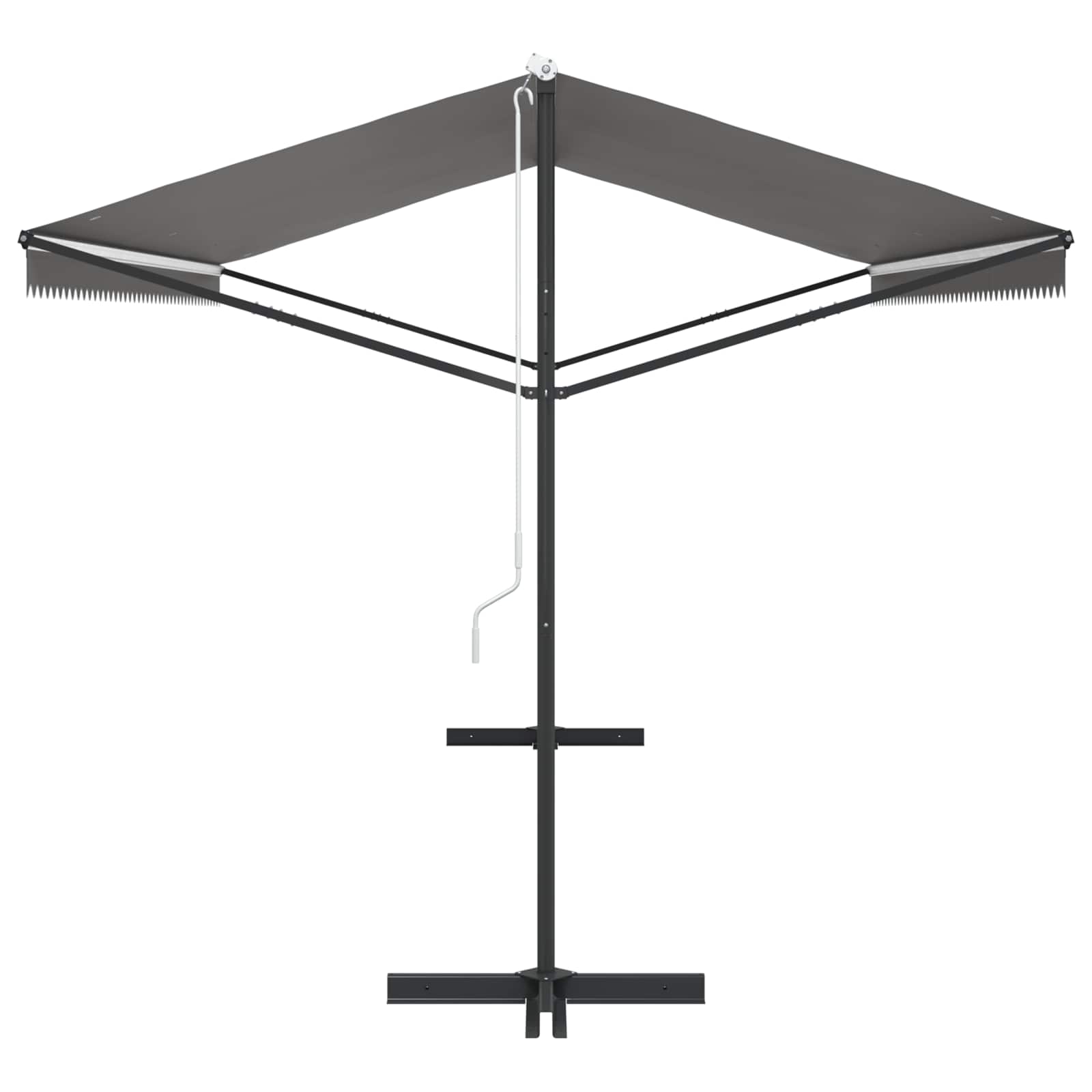 Free Standing Awning Grey 5 x 3 m Polyester