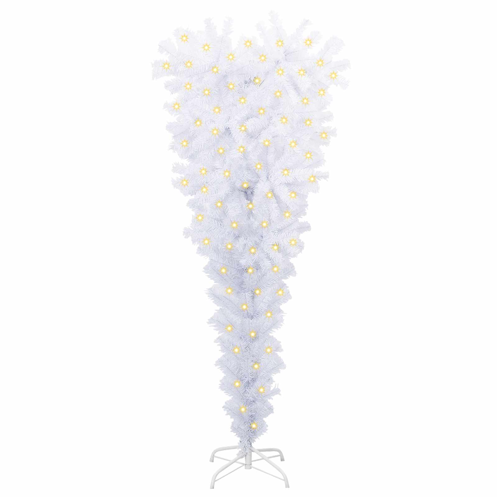 Artificial Christmas Tree with Stand White 120 cm PVC and Steel