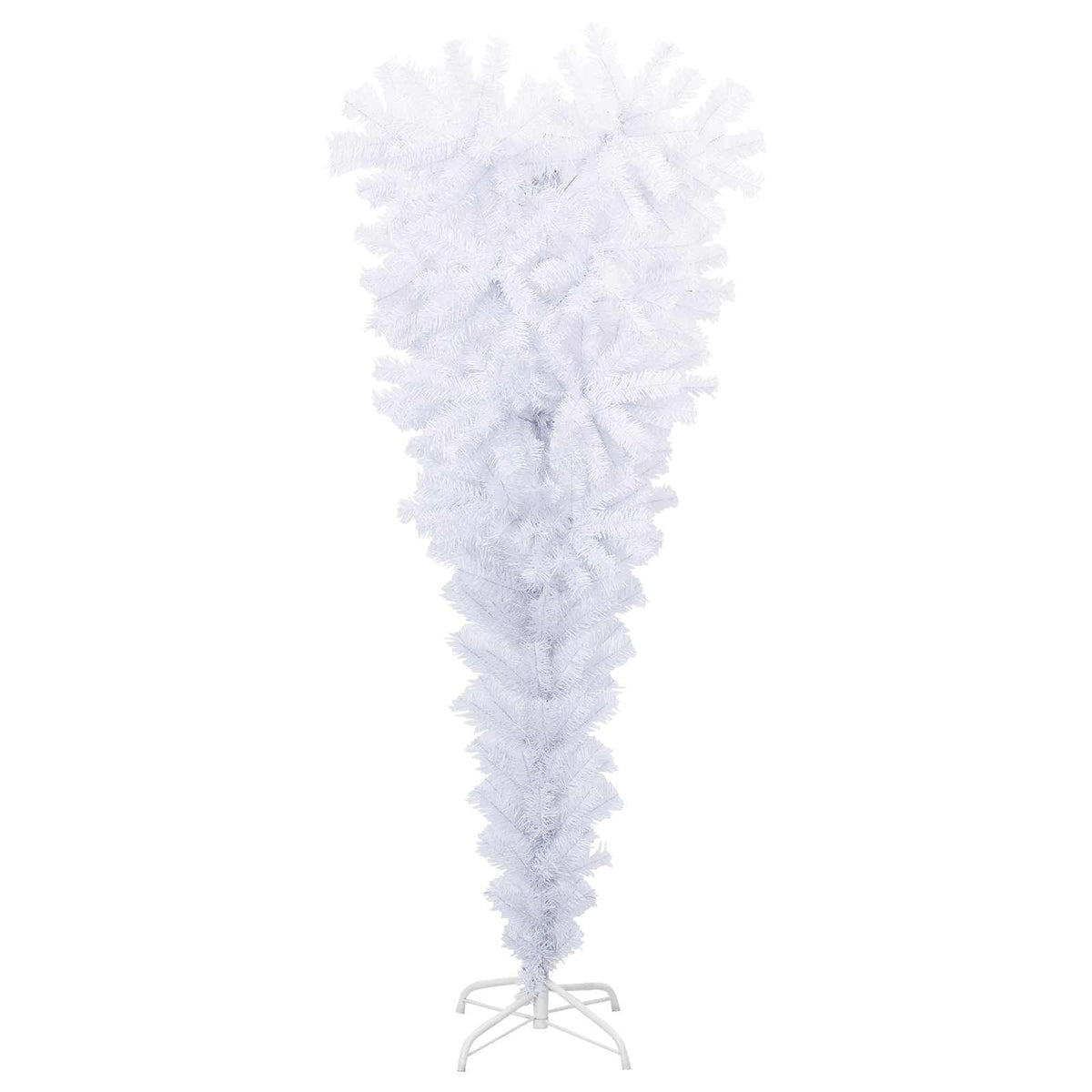 Artificial Christmas Tree with Stand White 150 cm PVC and Steel