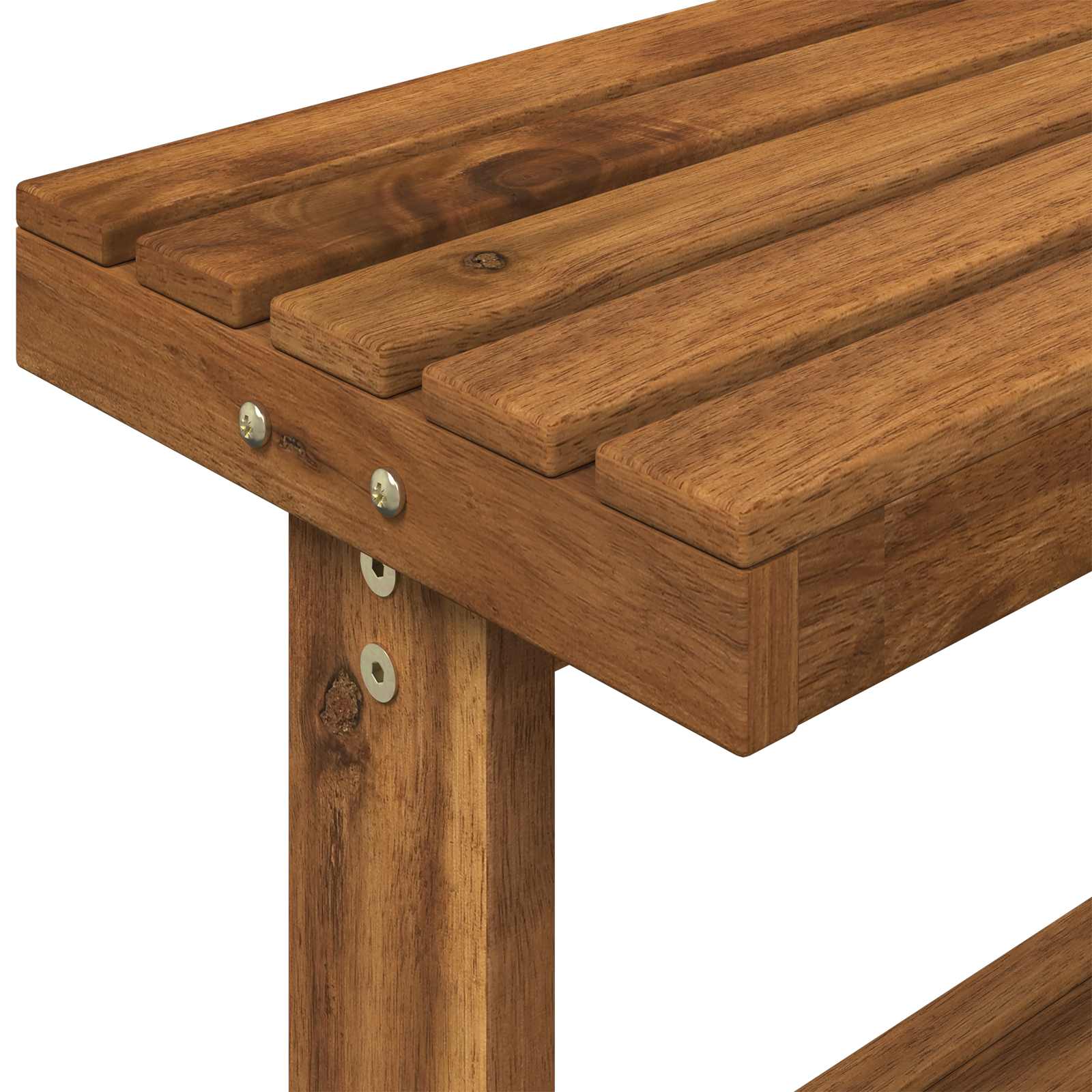 Outdoor Potting Bench 111.5 x 48.5 x 107 cm Solid Acacia Wood